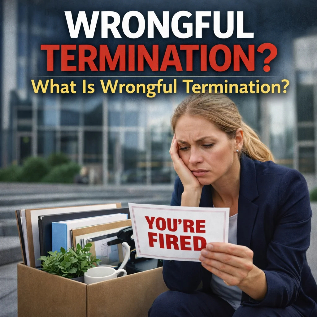 What Is Wrongful Termination? - Find out what qualifies as wrongful termination in the U.S., including discrimination, retaliation, FMLA leave issues, and contract violations, plus next steps.