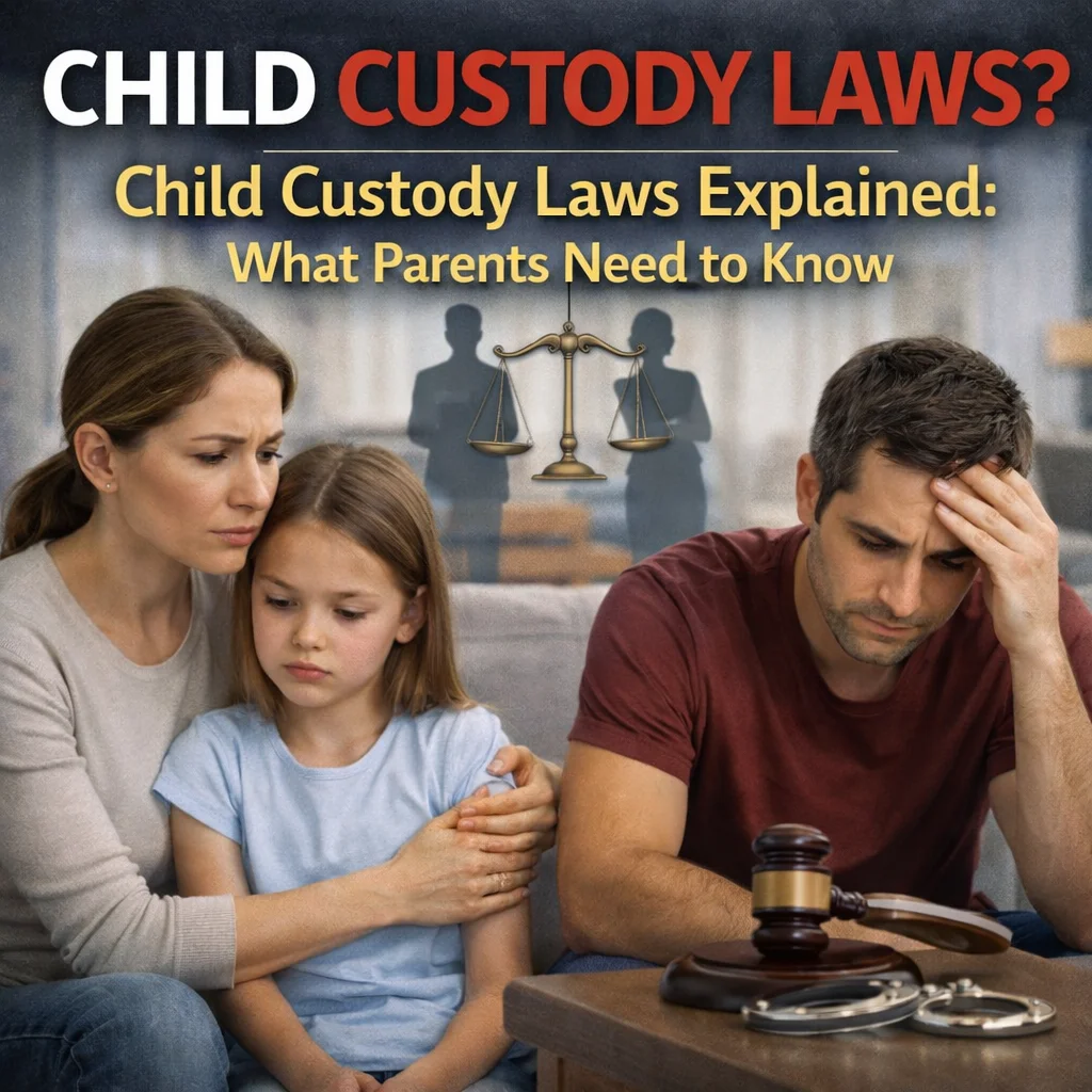 Child Custody Laws Explained: What Parents Need to Know - Learn how child custody laws work, the difference between legal and physical custody, how courts decide custody, and when to speak with a family lawyer.