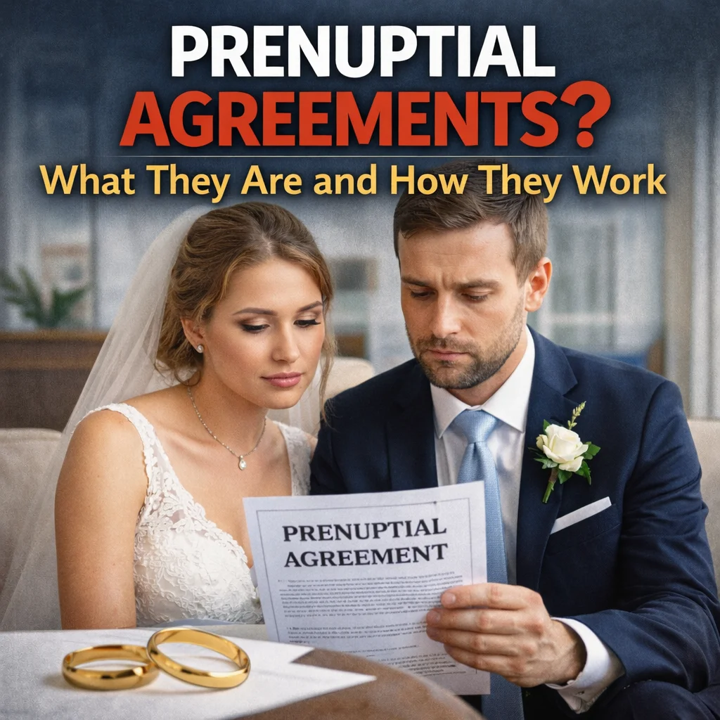 Prenuptial Agreements: What They Are and How They Work - Learn what prenuptial agreements are, what they cover, how they work legally, and how speaking with a family lawyer may help protect your interests.