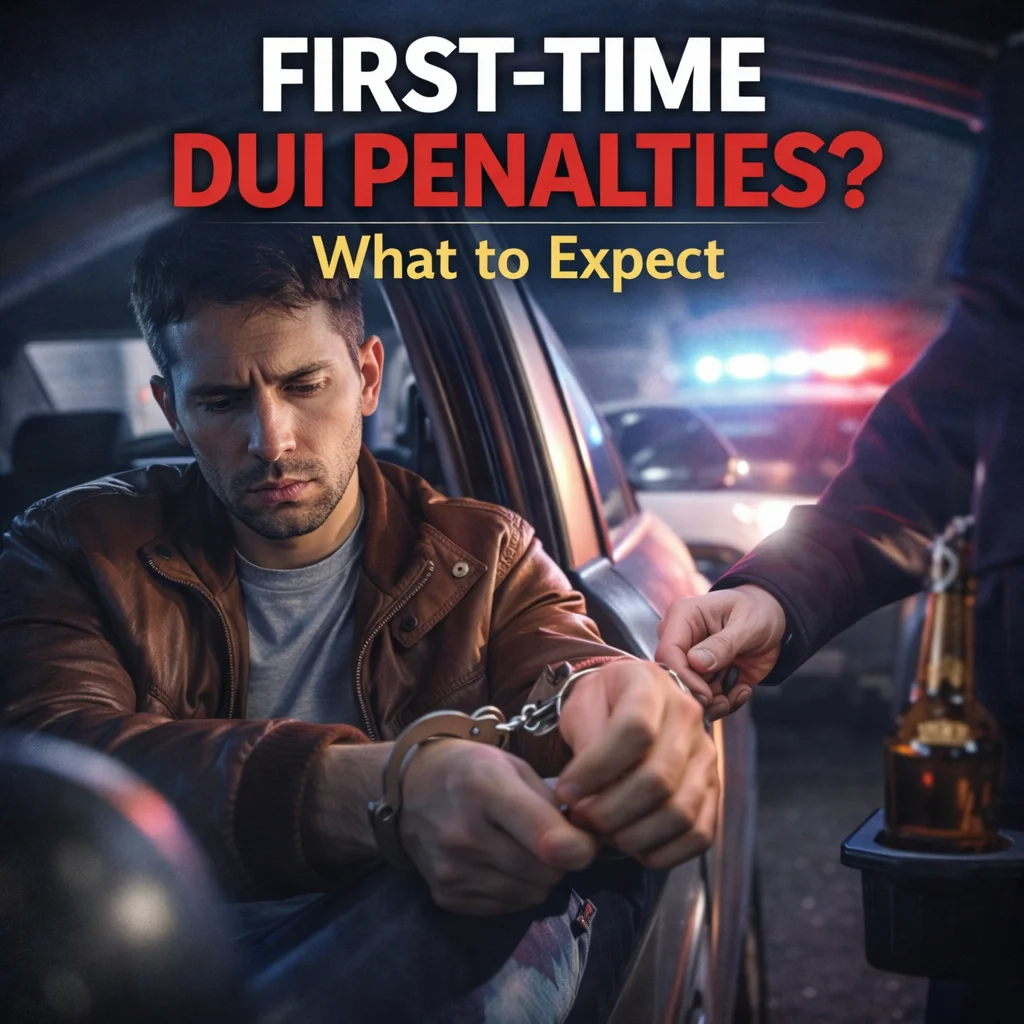 First-Time DUI Penalties: What to Expect - Facing first-time DUI penalties? Understand penalties, license suspension, fines, and probation so you can make informed decisions early.
